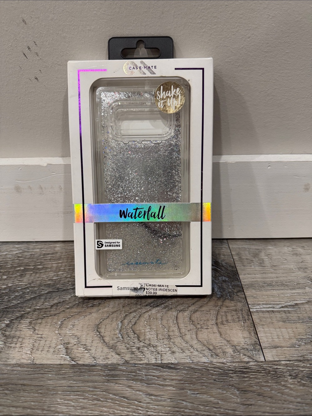 Case-Mate Waterfall Glitter Phone Case - Silver Sparkle